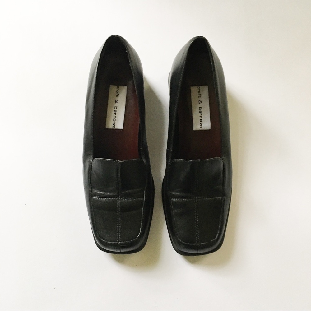 Croft & Barrow Leather Loafers Black Size 6 - Picture 10 of 13
